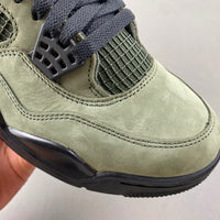 Low Top Sneakers, Army Green Black Colorway, Lace Up Design, Casual Gift for Sneaker Fans
