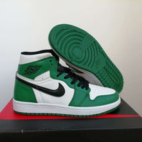 Sneakers, White Green Colorway, Lace Up Design, Casual Gift for Sneaker Fans