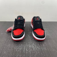 Low Top Sneakers, Black Red Colorway, Lace Up Design, Casual Gift for Sneaker Fans