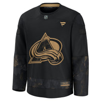Colorado Avalanche Black 2024 Military Appreciation Practice Jersey