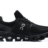 Low Top Sneakers, Black Colorway, Lace Up Design, Casual Gift for Sneaker Fans