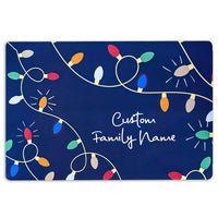 Custom Family Name Noel Doormat, Personalized Christmas Doormat, Holiday Welcome Mat, Winter Entryway Decor, Xmas Housewarming Present