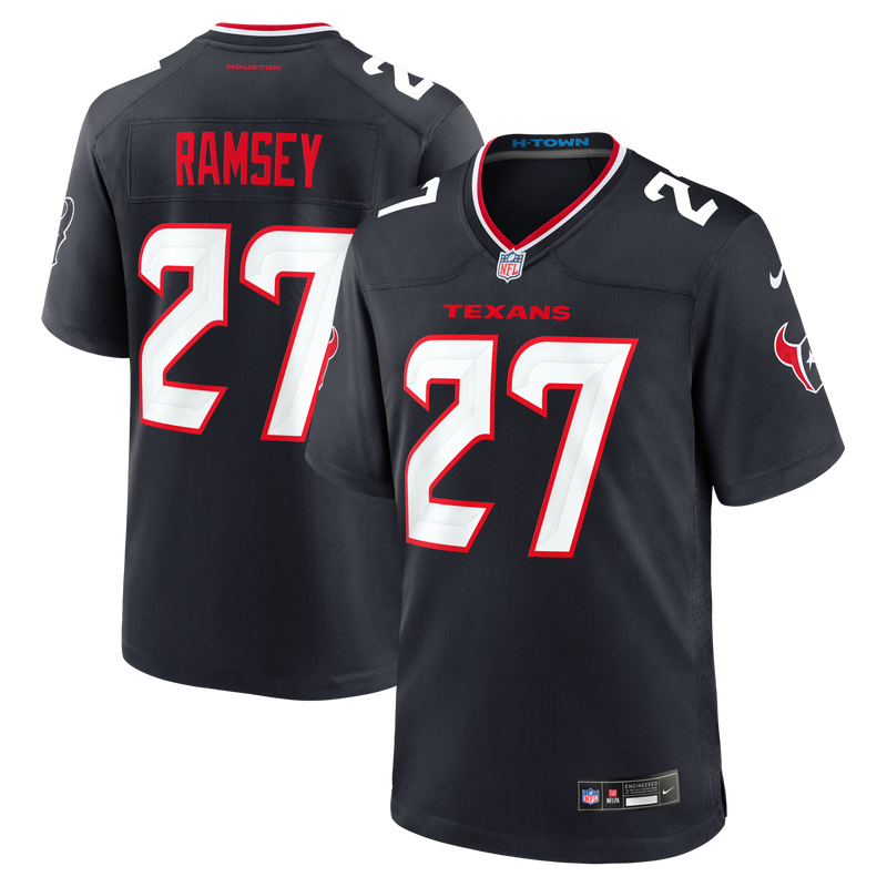 Houston Texans Kamari Ramsey Navy Team Game Jersey