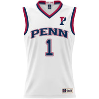 #1 Pennsylvania Quakers Lightweight Basketball Jersey - White