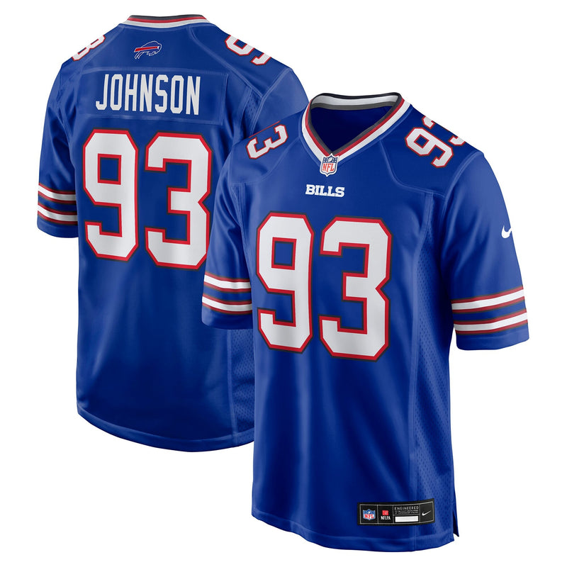 Buffalo Bills Austin Johnson Royal Team Game Jersey