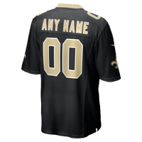New Orleans Saints Black Custom Game Jersey