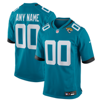 Jacksonville Jaguars Teal Custom Game Jersey