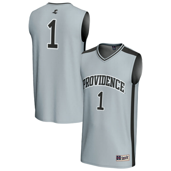 #1 Providence Friars Lightweight Basketball Fashion Jersey - Silver