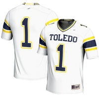 #1 Toledo Rockets Endzone Football Jersey - White