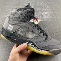 Sneakers, Yellow Gray Off White Colorway, Reflective Detail, Lace Up Design, Casual Gift for Sneaker Fans