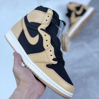 Sneakers, Black Beige Colorway, Lace Up Design, Casual Gift for Sneaker Fans