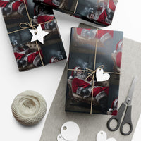 Smoking Santa Claus Gift Wrap, Vintage Santa Wrapping Paper, Retro Holiday Gift Wrapping Paper, Humorous Christmas Present Paper Roll