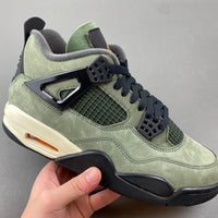 Low Top Sneakers, Army Green Black Colorway, Lace Up Design, Casual Gift for Sneaker Fans