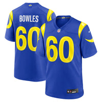 Los Angeles Rams Wyatt Bowles Royal Team Game Jersey