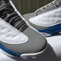 Sneakers, Blue White Gray Colorway, Lace Up Design, Casual Gift for Sneaker Fans
