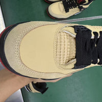 Mid Top Sneakers, Beige Black Red Colorway, Lace Up Design, Casual Gift for Sneaker Fans