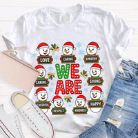 Festive Christmas Holiday Graphic Tee, Christmas Caring Love Kindness Shirt, Adorable Kindness Xmas T-Shirt, Family Christmas Vacation Present Tee