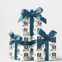 Aussie Dog Gift Wrap, Australian Shepherd Wrapping Paper, Christmas Puppy Wrapping Paper, Holiday Dog Lover Gift Wrap