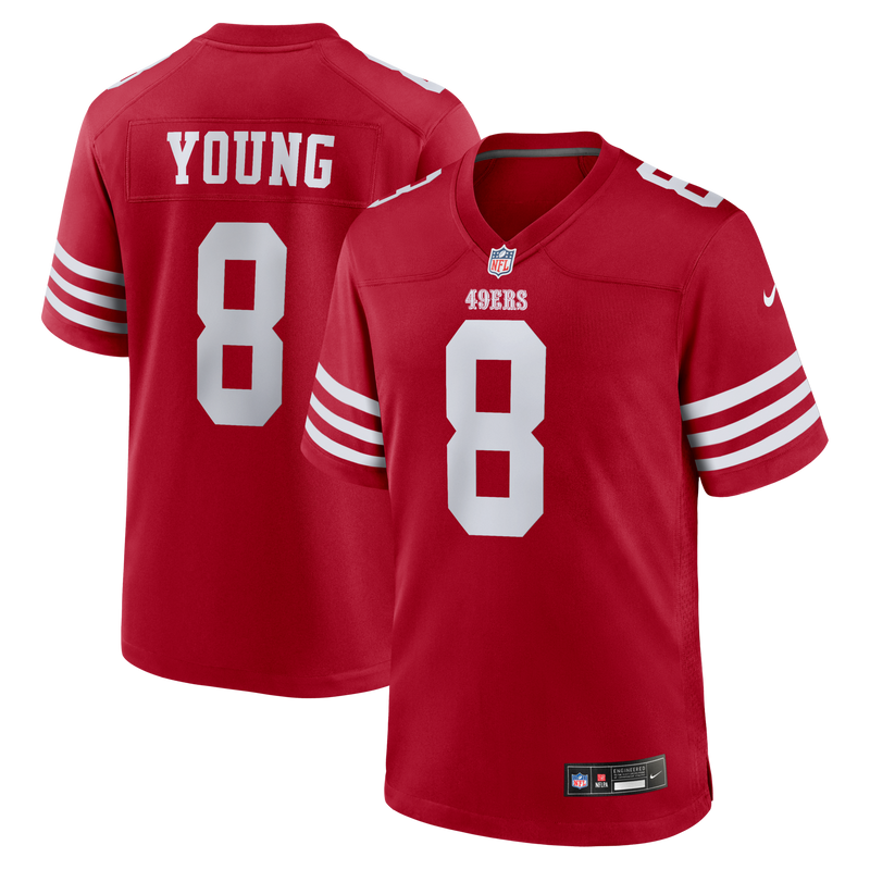 San Francisco 49ers Steve Young Scarlet Retired Player Game Jersey
