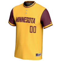 Minnesota Golden Gophers NIL Pick-A-Player Lightweight Softball Jersey – Gold