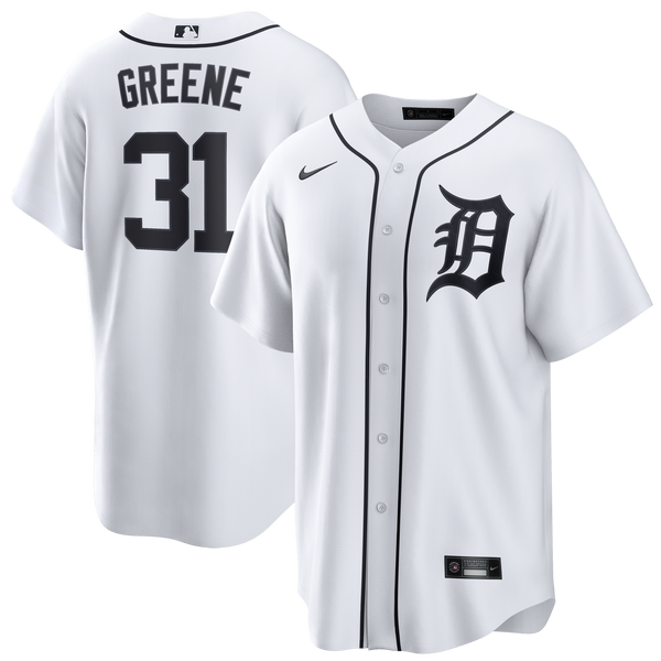 Detroit Tigers Riley Greene White Home Replica Jersey