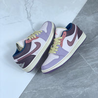 Low Top Shoes, Purple Pink Colorway, Lace Up Design, Casual Gift for Shoe Lovers