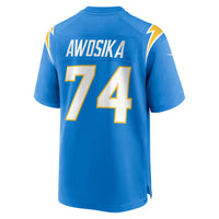 Los Angeles Chargers Kayode Awosika Powder Blue Team Game Jersey