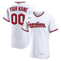 Cleveland Guardians White Home Authentic Custom Jersey