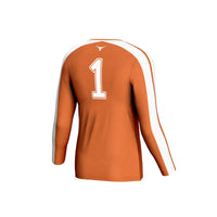 Texas Longhorns #1 Lightweight Volleyball Fashion Jersey - Burnt Orange