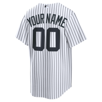 New York Yankees White Home Stadium Custom Jersey