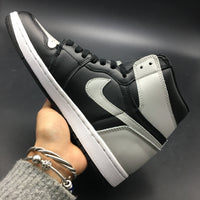 Sneakers, Black Gray Colorway, Leather Footwear, Lace Up Design, Casual Gift for Sneaker Fans