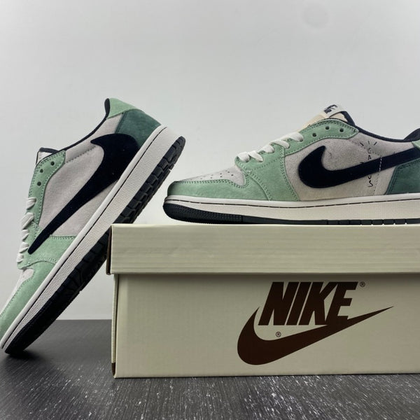 Low Top Sneakers, White Black Green Colorway, Reverse Hook Design, Lace Up Design, Casual Gift for Sneaker Fans