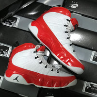 Sneakers, White Red Colorway, Patent Leather Footwear, Lace Up Design, Casual Gift for Sneaker Fans