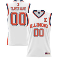 Illinois Fighting Illini Lightweight NIL Pick-A-Player Basketball Jersey - White