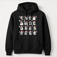 Dark Romance Reader Hoodie, Christmas Ghost Reading Hoodie, Adorable Spooky Bookish Hoodie, Holiday Book Lover Sweatshirt, Bookworm Present