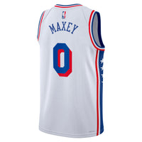 Philadelphia 76ers Association Edition Swingman Jersey - White - Tyrese Maxey