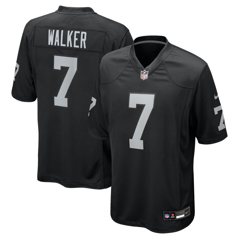 Las Vegas Raiders Quay Walker Black Team Game Jersey