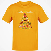 Humorous Holiday Dachshund Graphic Tee, Dachshund Christmas Tree T-Shirt, Adorable Wiener Dog Christmas Shirt, Retro Dachshund Xmas Shirt, Dog Present