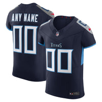 Tennessee Titans Navy Elite Custom Jersey