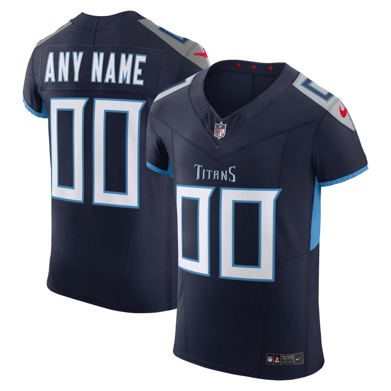 Tennessee Titans Navy Elite Custom Jersey