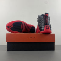 High Top Sneakers, Black Red Colorway, Lace Up Design, Casual Gift for Sneaker Fans