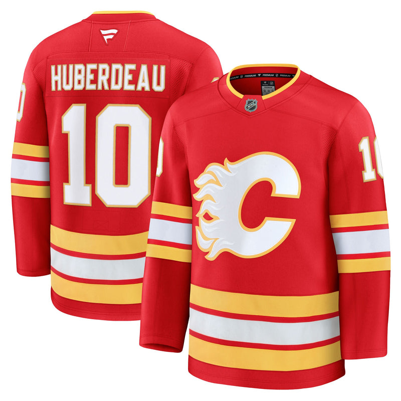 Calgary Flames Jonathan Huberdeau Red Home Premium Jersey