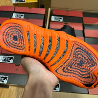 Sneakers, Black Orange Colorway, Casual Gift for Sneaker Fans