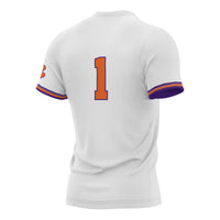 #1 Clemson Tigers Lightweight Softball Jersey - White