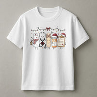 Nurse Christmas Tee, Christmas Nurse Shirt, Adorable Medical Christmas T-Shirt, Snowman Stethoscope Graphic Tee, Nurse Holiday Present