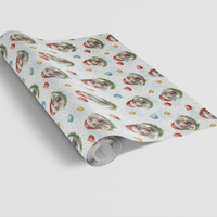 Watercolor Dog Holiday Gift Wrap, Weimaraner Christmas Wrapping Paper, Festive Canine Present Paper, Adorable Pet Breed Winter Wrapping Paper