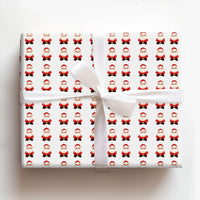 Pixel Art Retro Christmas Gift Wrap, 8-Bit Santa Wrapping Paper, Video Gamer Holiday Wrapping Paper, Vintage Gaming Festive Gift Wrap Roll