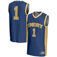 #1 Emory Eagles Lightweight Basketball Jersey - Blue
