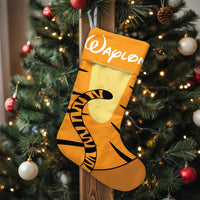 Custom Name Kids Holiday Stocking, Personalized Tiger Christmas Stocking, Velboa Animal Xmas Stocking, Fireplace Mantel Decor Present