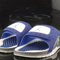 Retro Slides, Navy Blue Colorway, Slip On Design, Casual Gift for Shoe Lovers